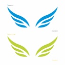 Transparent Cling BlueGreen 100x60cm x4